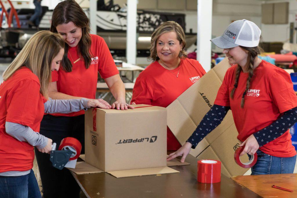 Lippert team packing products